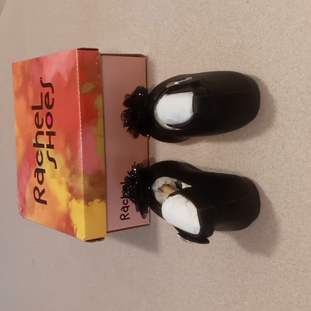Rachel Shoes Adorable Lil Sylvia Black size  6M New in Box - Picture 5 of 7